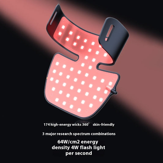 LED Infrared Neck Beauty Instrument Black Silicone Neck